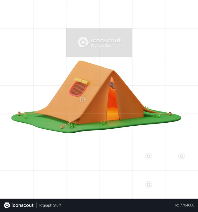 Tente de camping  3D Icon