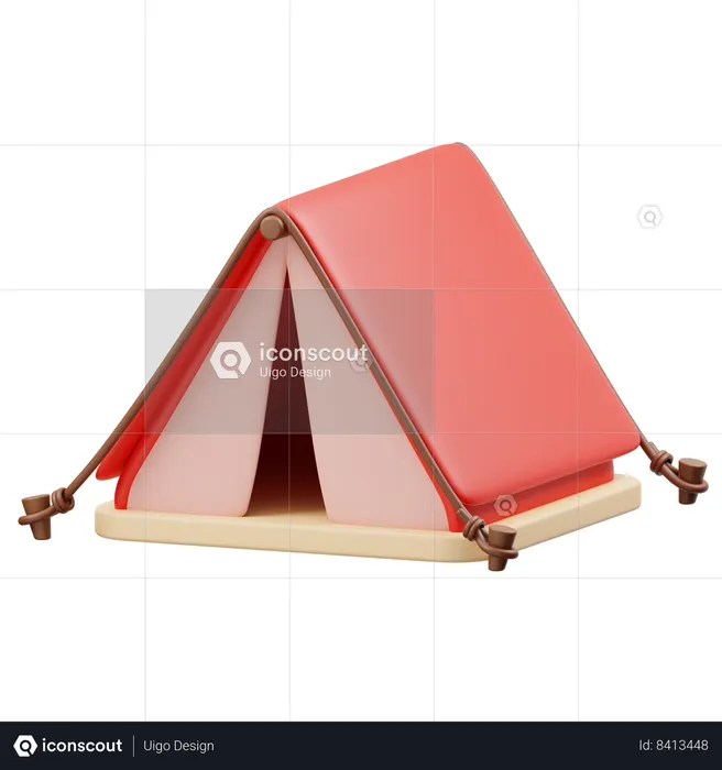 Camping Zelt  3D Icon