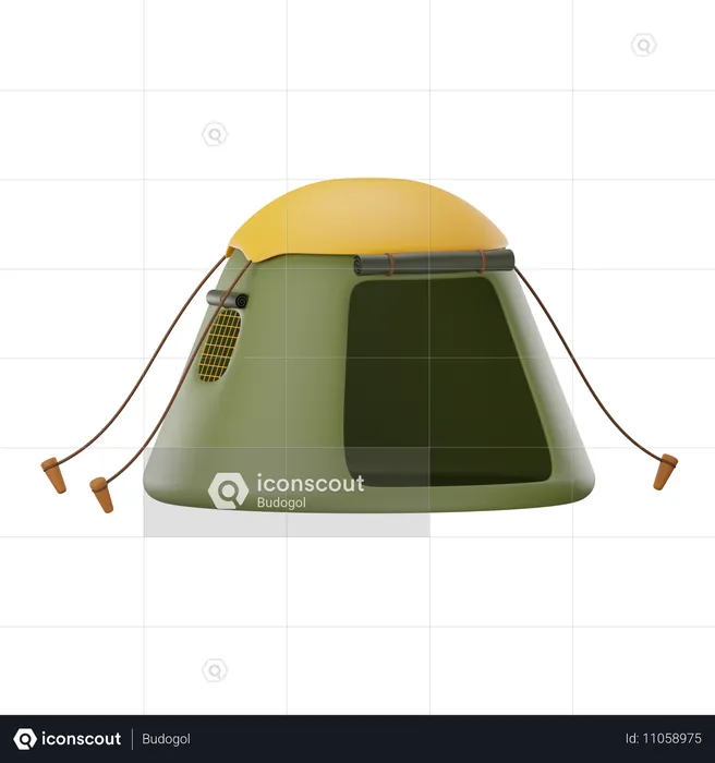 Camping Zelt  3D Icon