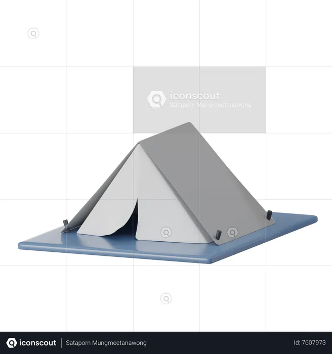 Camping Zelt  3D Icon