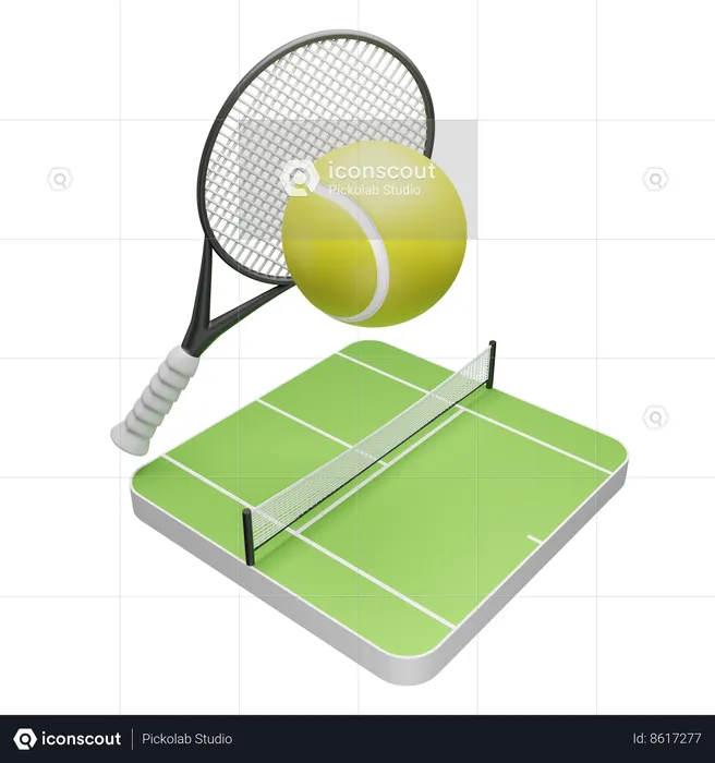 Campo de tenis  3D Icon