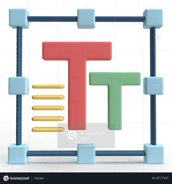 Campo de texto  3D Icon