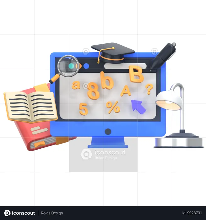 Site Web du campus  3D Icon