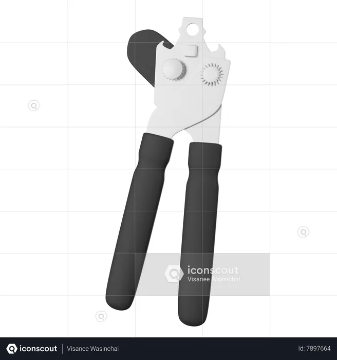 Can Opener  3D Icon