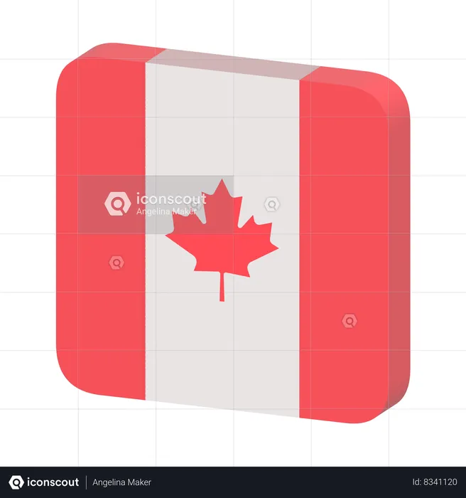 Canada Flag Flag 3D Icon