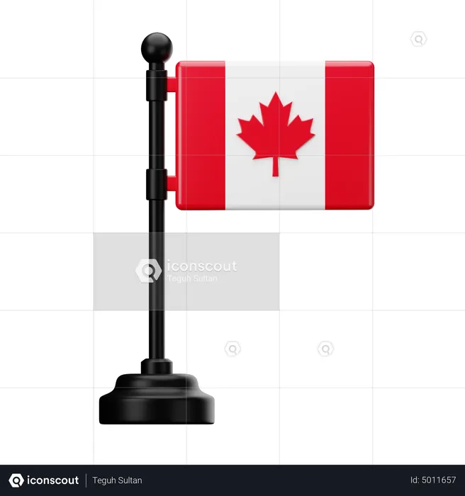 Canada Flag Flag 3D Icon