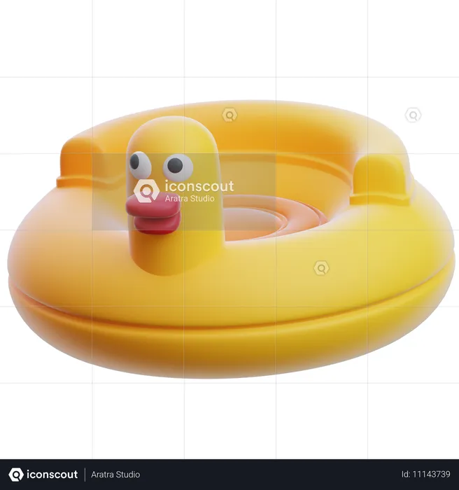 Bouée de sauvetage canard  3D Icon