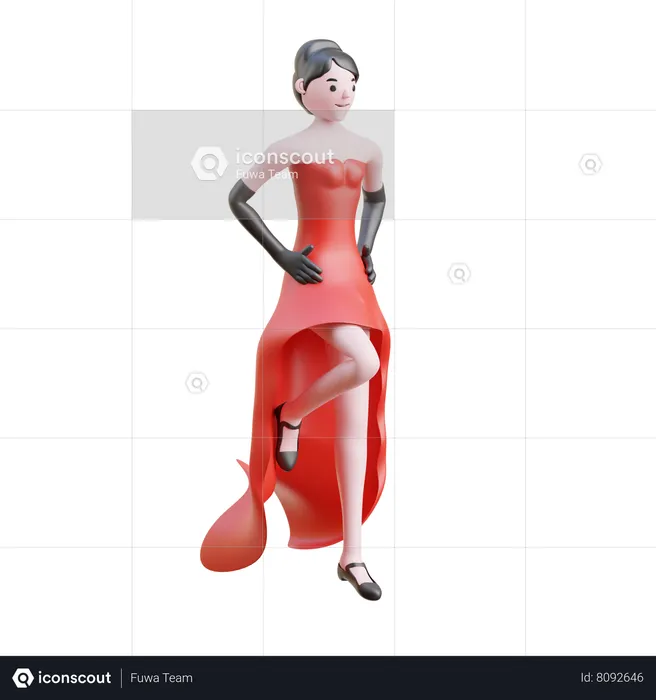 Cancan Skirt  3D Icon