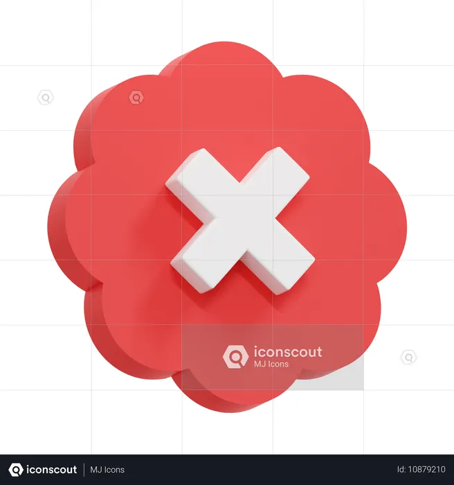 취소  3D Icon