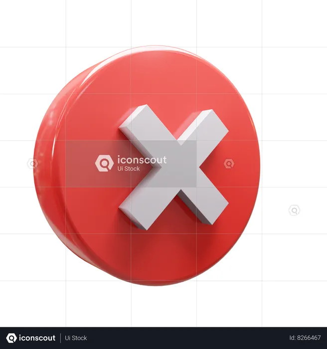 Cancel  3D Icon