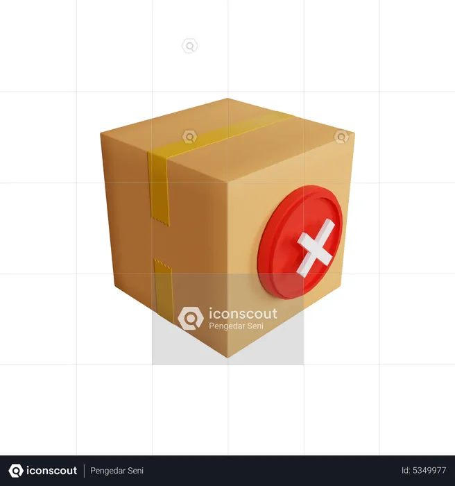 Cancel Delivery  3D Icon