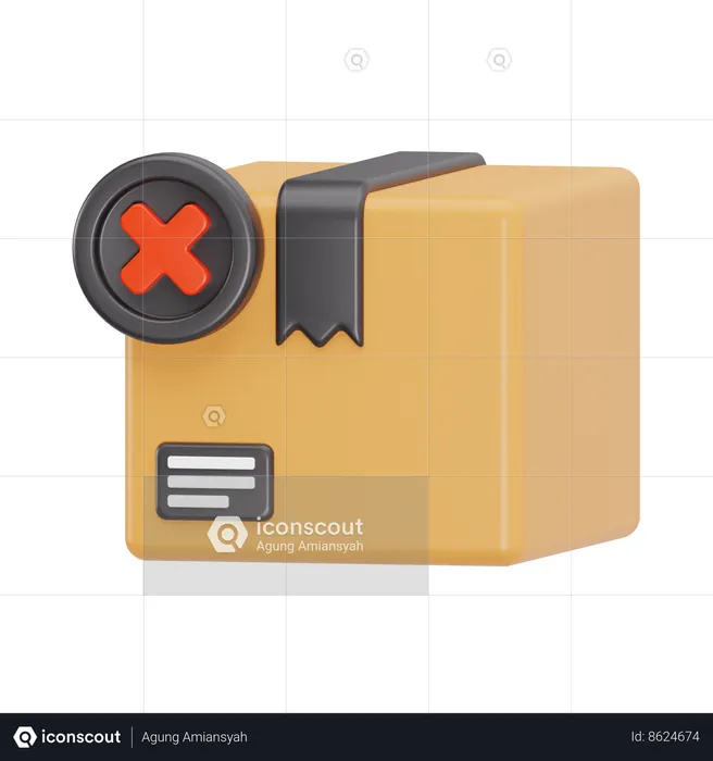 Cancel Order  3D Icon