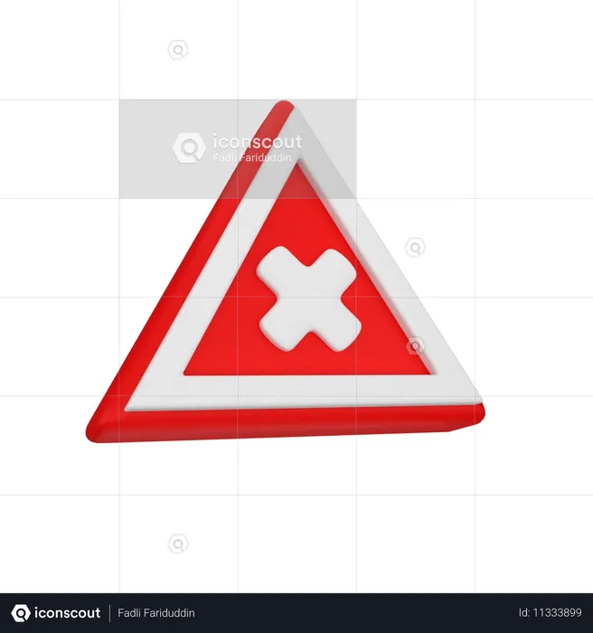 キャンセルサイン  3D Icon