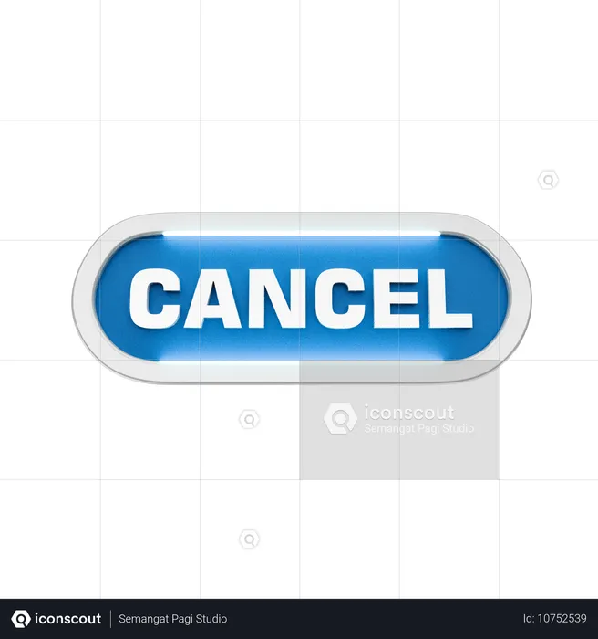 Cancelar  3D Icon