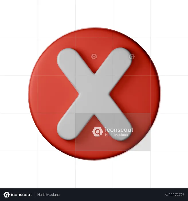 Cancelar  3D Icon