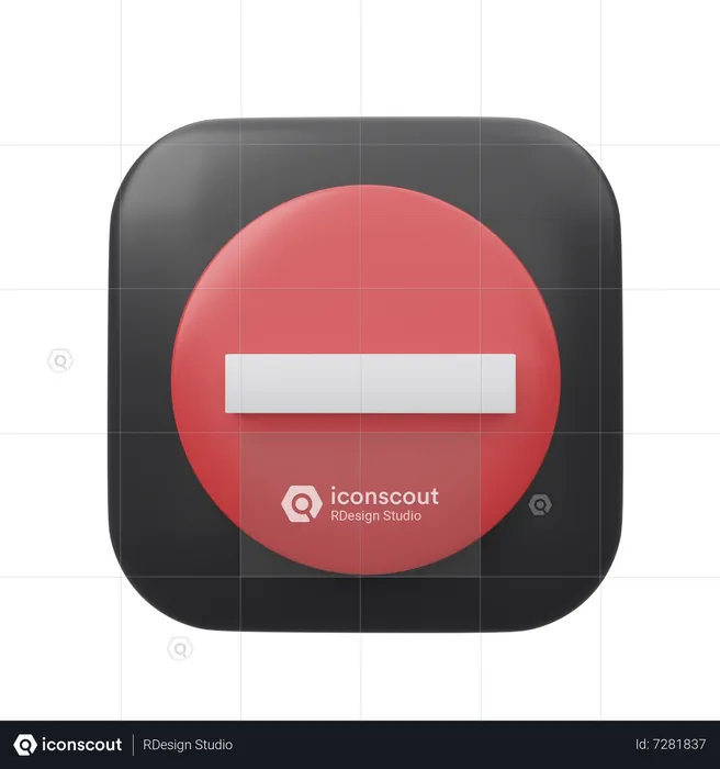 Cancelar  3D Icon