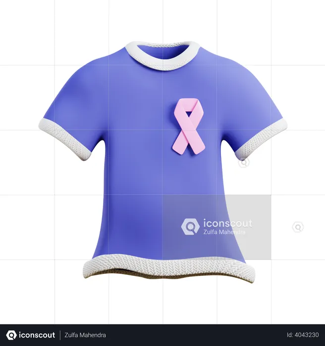 Cancer awareness t-shirt  3D Icon