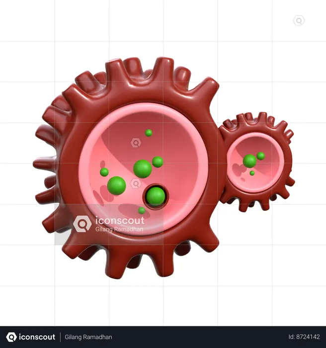 Cancer Cell  3D Icon