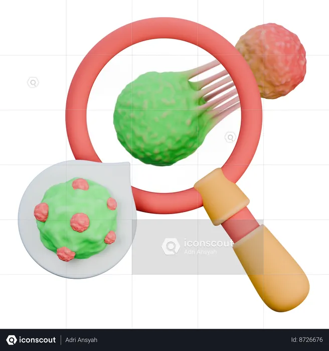 Cancer Cell Research  3D Icon