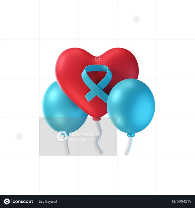 Cancer Day Celebration  3D Icon