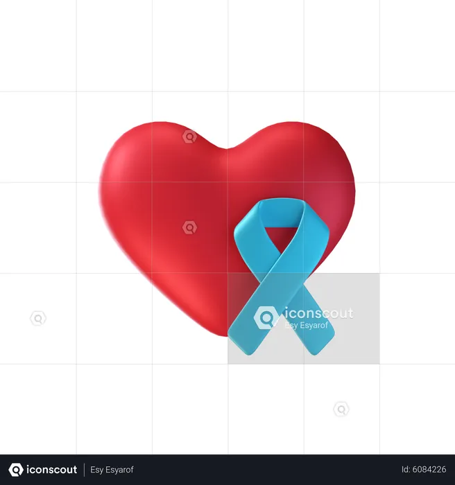 Câncer de coração  3D Icon