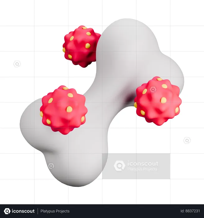 Cáncer de hueso  3D Icon