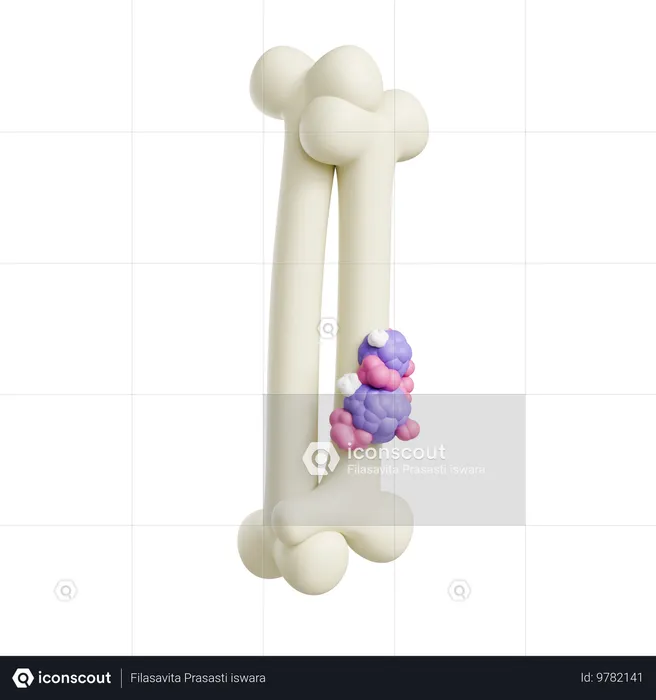 Cáncer de hueso  3D Icon