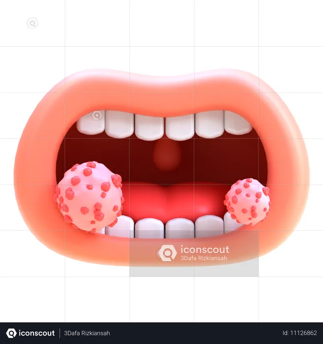 Cancer de la bouche  3D Icon