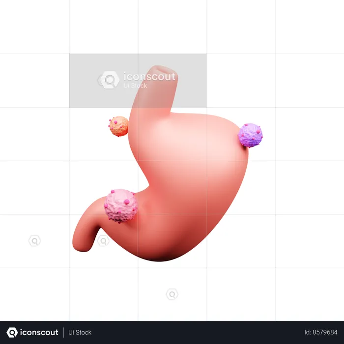 Cancer de l'estomac  3D Icon