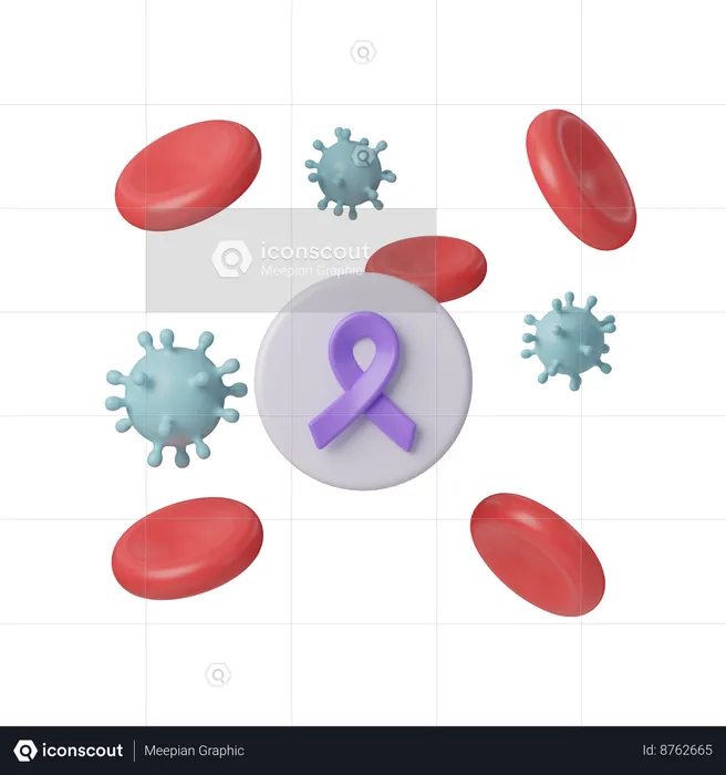 Cáncer de sangre  3D Icon