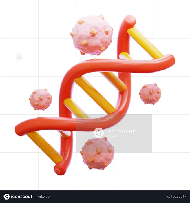 Cancer In Dna  3D Icon