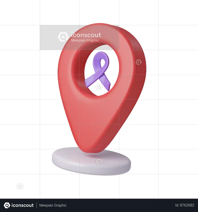 Cancer Location  3D Icon