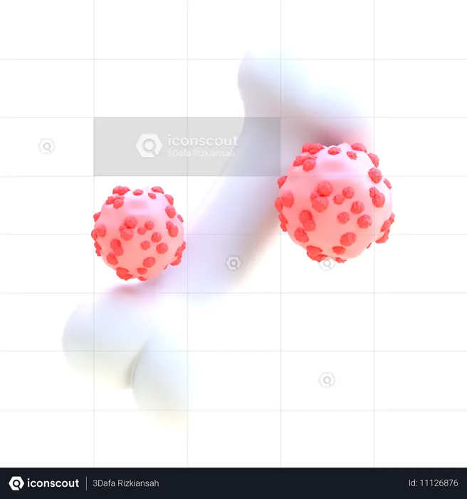 Câncer nos ossos  3D Icon