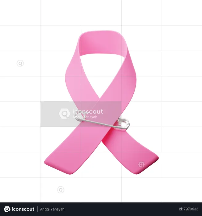 Cancer Ribbon  3D Icon