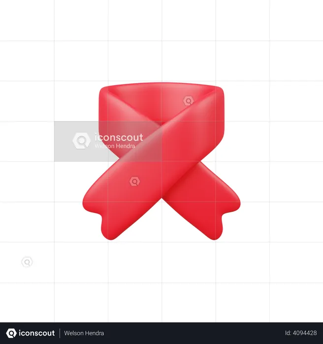 Cancer Ribbon  3D Illustration