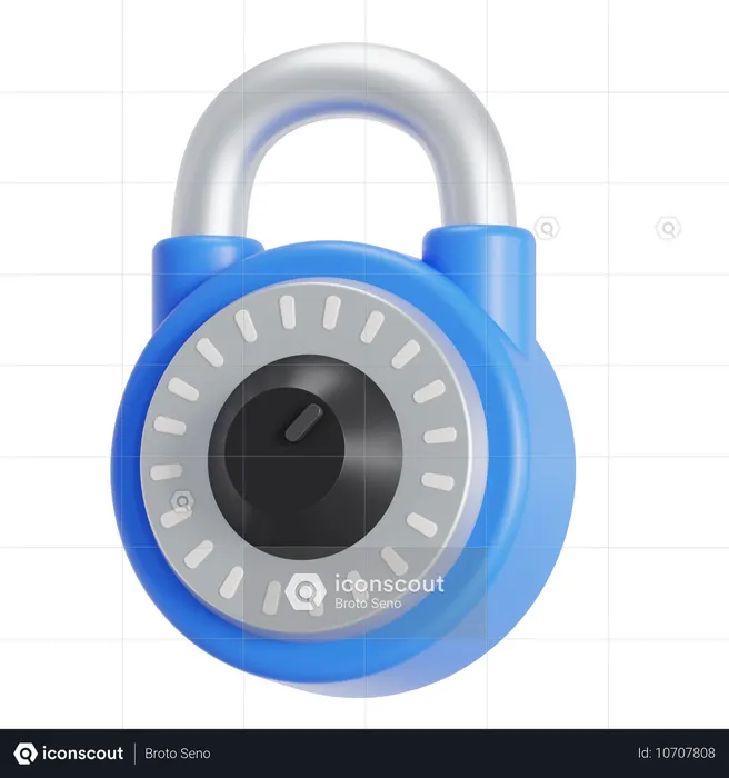 Candado codificado  3D Icon