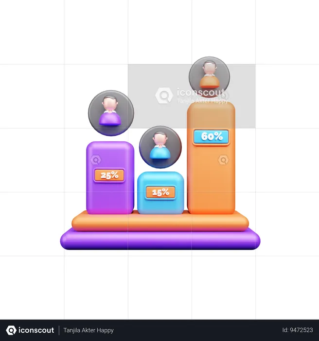 Candidate Analysis  3D Icon