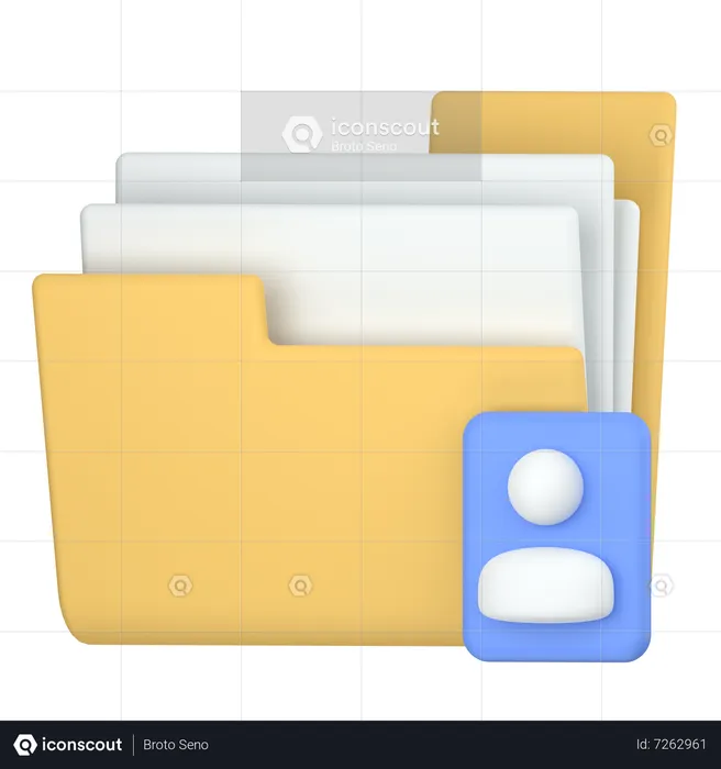 Candidate files  3D Icon