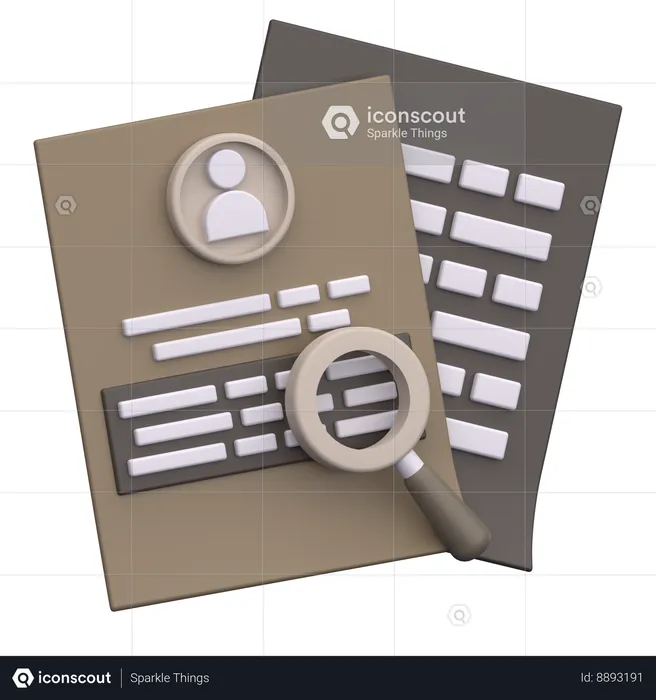 Candidate selection  3D Icon