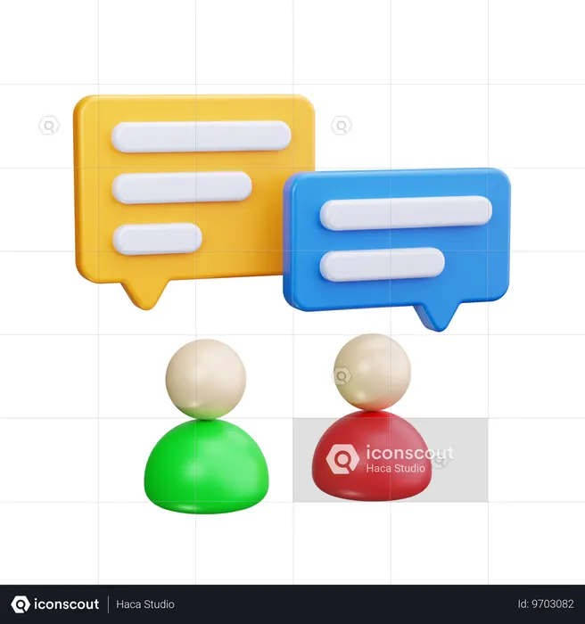 Candidate Talking  3D Icon