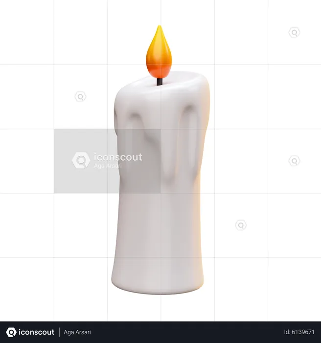 Candle  3D Icon