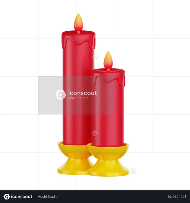 Candle  3D Icon