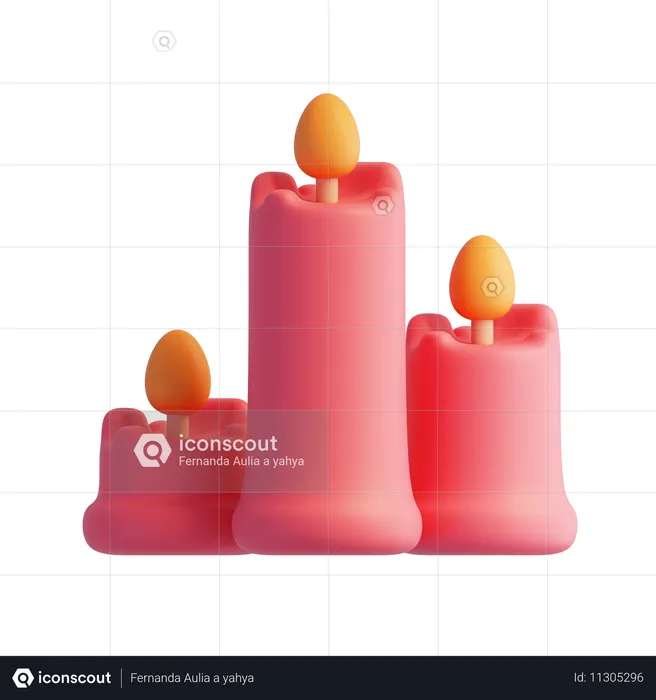 Candle  3D Icon