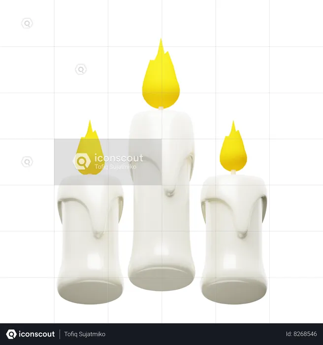 Candle  3D Icon
