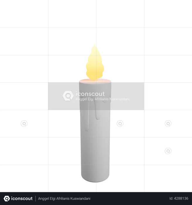 Candle  3D Illustration