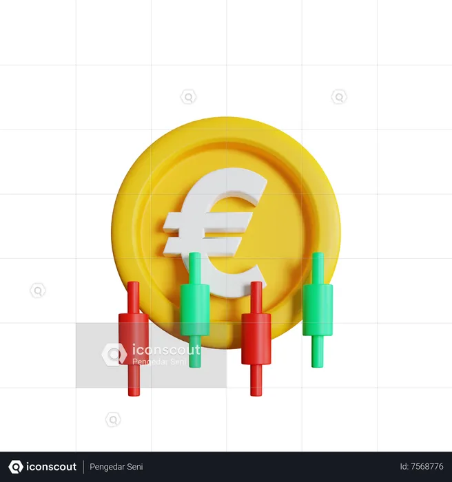 Candle Chart  3D Icon