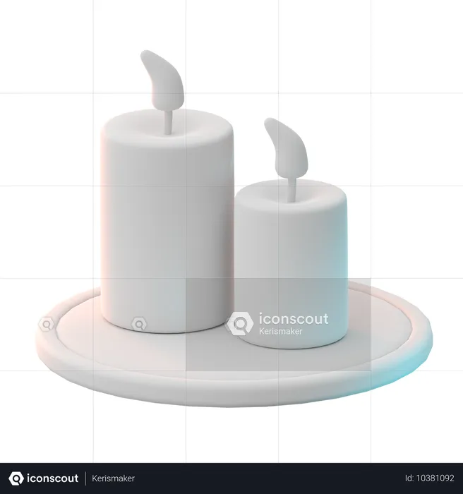 Candle Spa  3D Icon