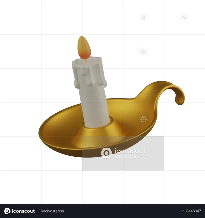 Candle stand  3D Icon