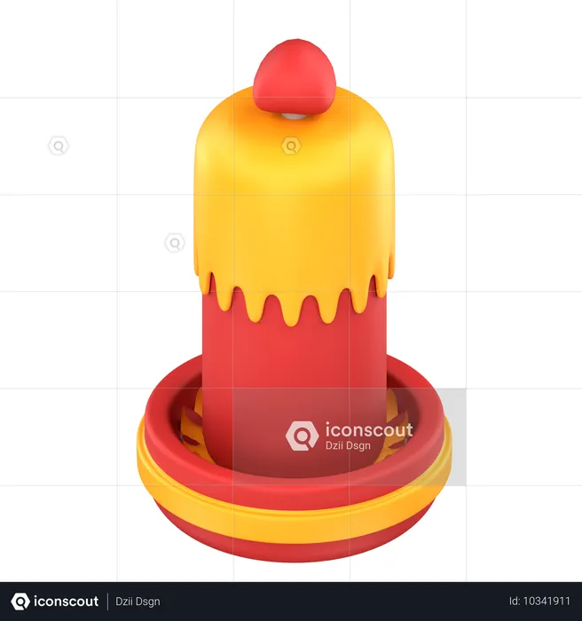 Candle Stand  3D Icon