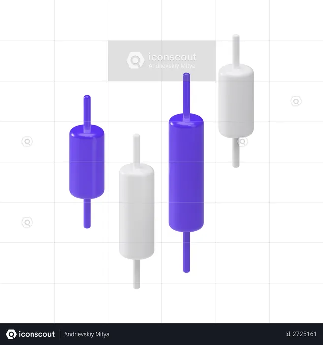 Candle sticks  3D Illustration